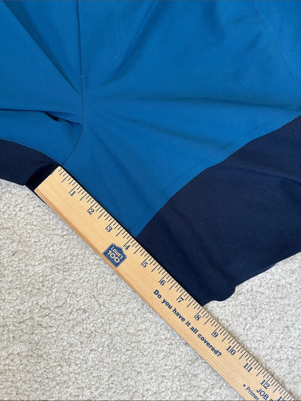 Lululemon License To Train Blue Two Toned Lined Performance Shorts‎ Mens Medium